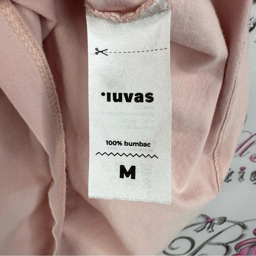 Iuvas T-shirt Women's Light Pink Salut, Vara! Graphic Short Sleeve Tee top - Picture 9 of 11